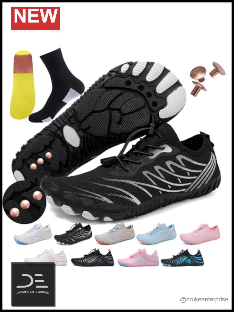 Grounding Shoes With Copper Infused Insoles & Conductive Socks, Barefoot Hiking